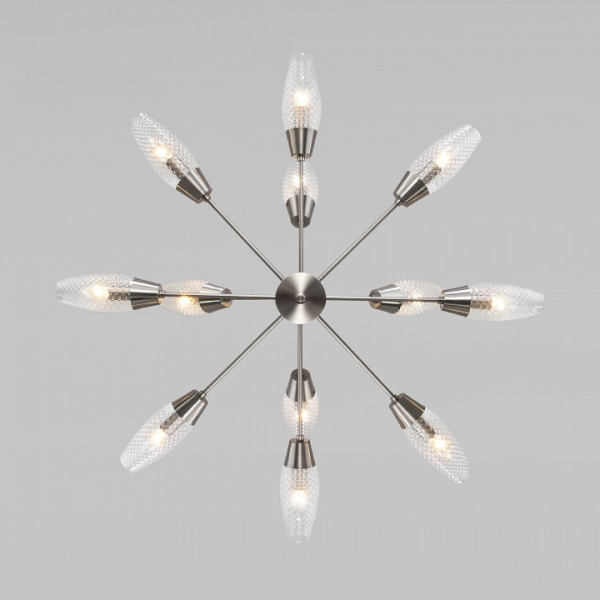 Люстра на штанге Eurosvet Thalia 60140/12 сатин-никель