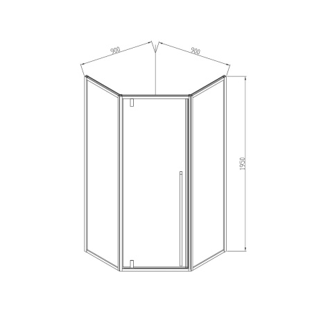 Душевой уголок Vincea Penta VSP-3P900CL