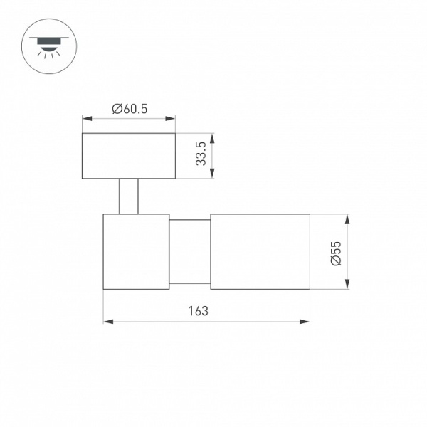 Спот Arlight SP-ARTEMIS-SURFACE-FLAP-R55-12W 051791