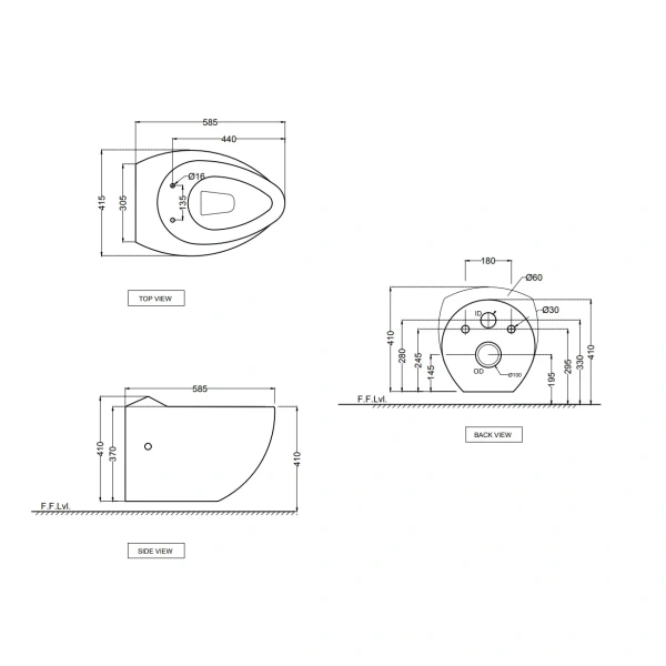 Унитаз подвесной Jaquar Fusion FSS-WHT-29951PP с сиденьем микролифт, белый