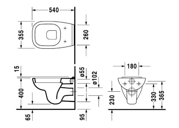 Подвесной унитаз Duravit D-Code 22090900642