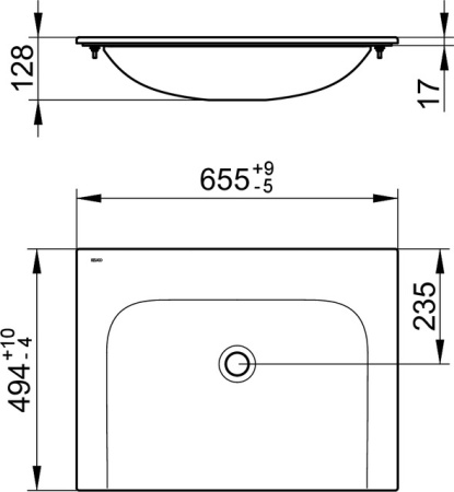 Раковина Keuco Plan 65 32950316500
