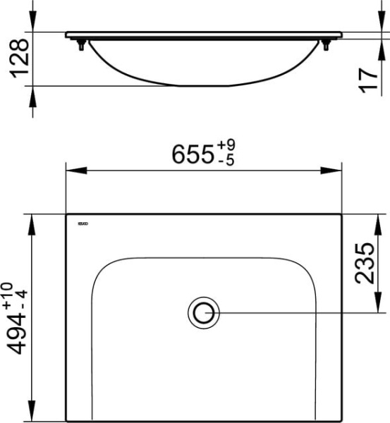 Раковина Keuco Plan 65 32950316500