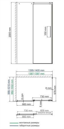 Динкель (Dinkel) 58R37  Душевой уголок