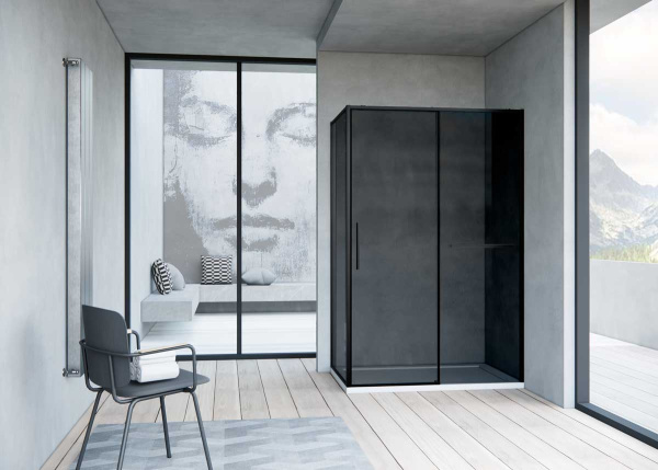 Душевой уголок Vincea Slim Soft 120x90 VSR-1SS9012CGB черный