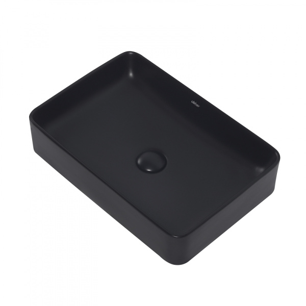 Раковина накладная Abber Rechteck 51 AC2207MB черная матовая