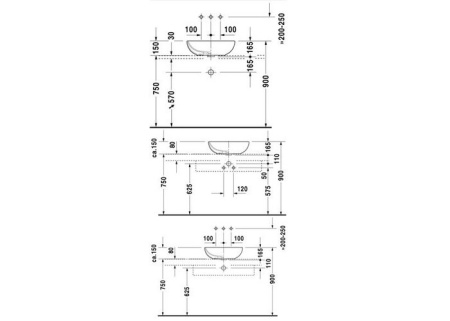 Раковина Duravit Foster 0335500000