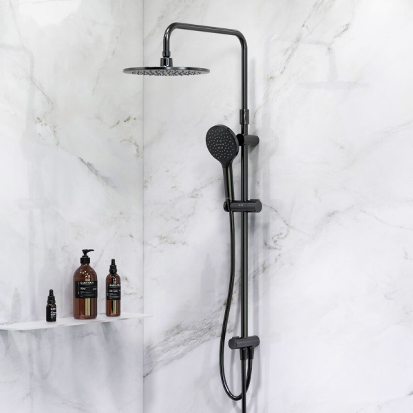 Душевая стойка AM.PM Like F0780022 черная матовая