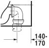 Чаша напольного унитаза Duravit P3 Comforts 2167090000 безободковый