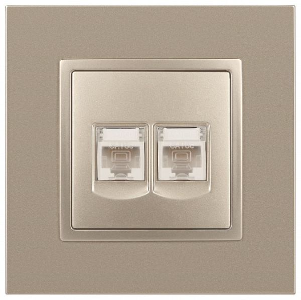Розетка Ethernet RJ-45 без рамки Эра Эра Elegance 14-3108-04