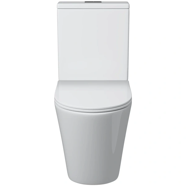 Унитаз-компакт Grossman GR-4458S безободковый, с сиденьем микролифт, белый