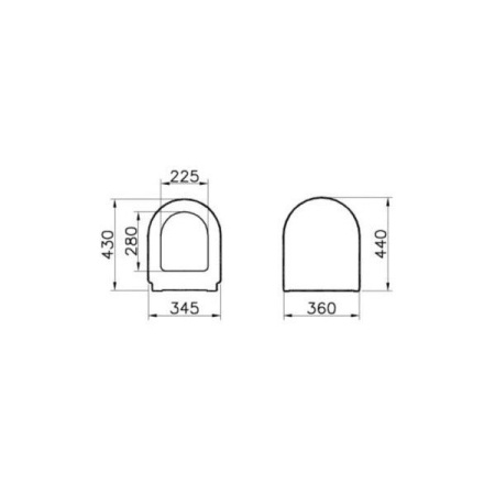 Крышка-сиденье для унитаза Vitra Zentrum 94-003-009