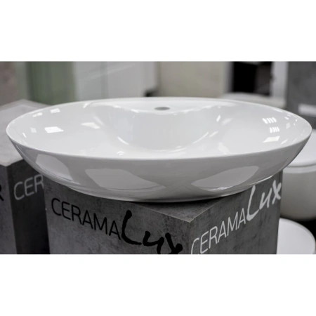 Раковина-чаша CeramaLux 9438 65x43 см, накладная, белый