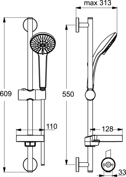 Душевой набор Ideal Standard IdealRain B9415AA