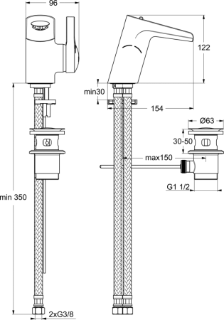 Смеситель для раковины Ideal Standard Melange B8630AA
