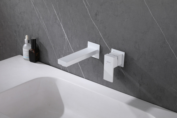 Смеситель для раковины Abber Daheim AF8212W белый матовый