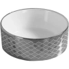Раковина-чаша CeramaLux 7078ASP 41x41 см, накладная, белый/серебряный