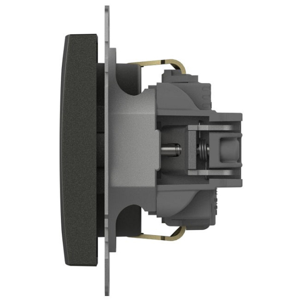 Розетка с заземлением и со шторкой, без рамки Elbi Eleсtriс Zena Vega 609-011100-243