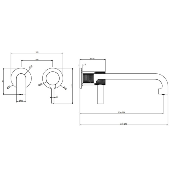 Смеситель для раковины Gessi Inciso 58089#246 золото