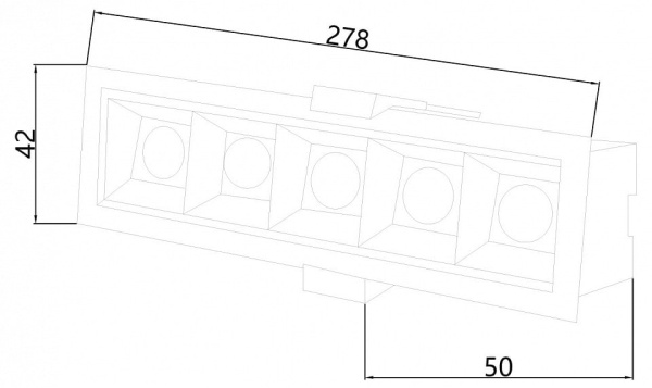 Встраиваемый светильник Favourite Roshni 3084-5C