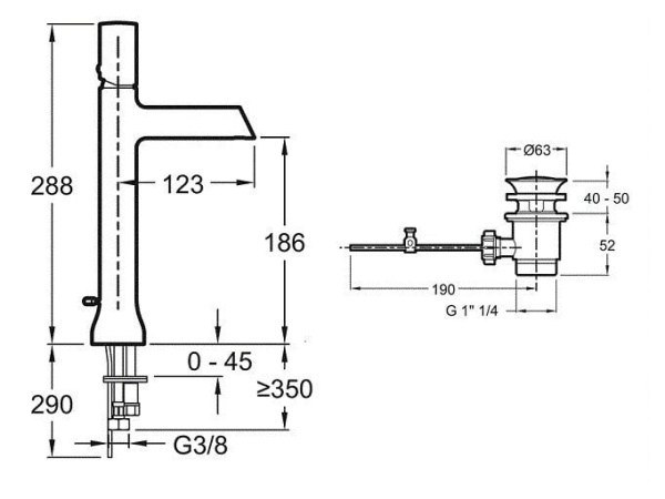 Смеситель для раковины Jacob Delafon Toobi E8990-BN