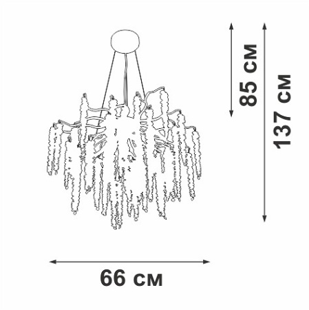 Подвесная люстра Vitaluce V2855 V2855-9/7S