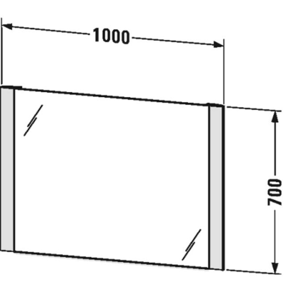 Зеркало Duravit Durastyle 100x70 LM786700000