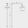 Верхний душ Devon&Devon Doccia MARK3183CR