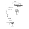 Душевая стойка WasserKRAFT A113.117.059.CH Thermo