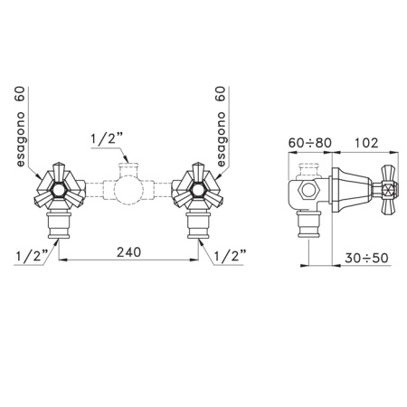 Смеситель для душа Stella Eccelsa EC 01300 AU00 золото