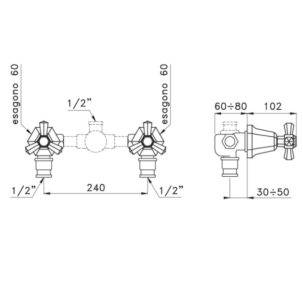 Смеситель для душа Stella Eccelsa EC 01300 AU00 золото