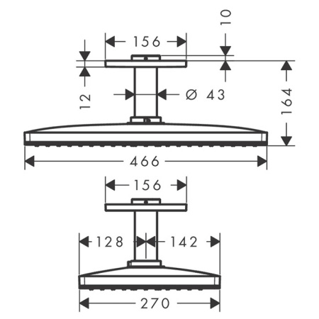 Верхний душ Axor ShowerSolutions 35277000