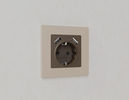 Рамка на 1 пост Ambrella Volt Qubi AF250361