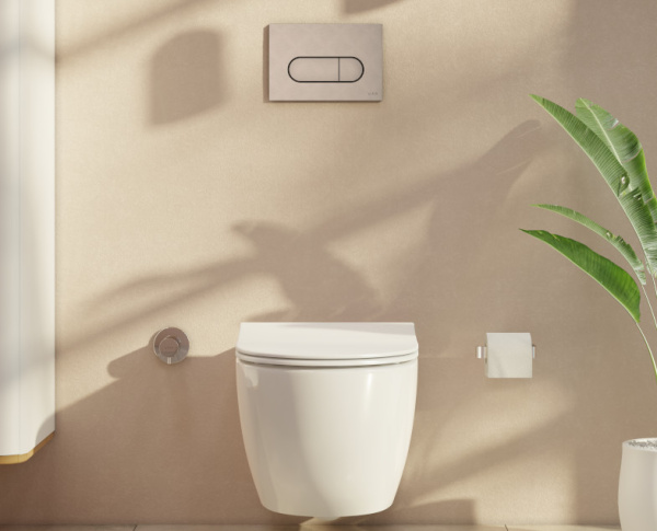 Клавиша смыва Vitra Root Round 740-2295 брашированный никель