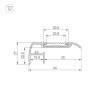 Профиль для ступеней Arlight STAIR 045663
