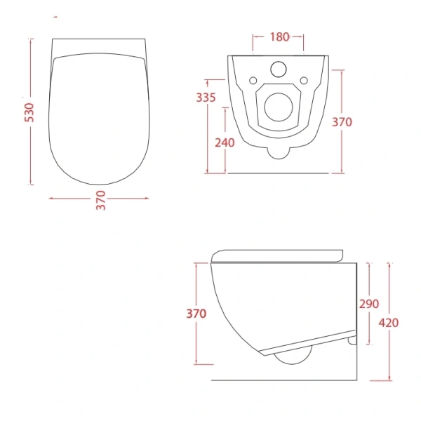 Унитаз подвесной Artceram File 2.0 FLV004 13 00 безободковый, оранжевый