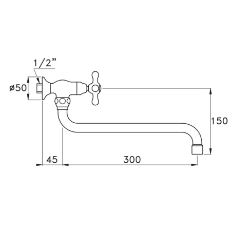 Смеситель для раковины Stella Roma RM 04005 CR00