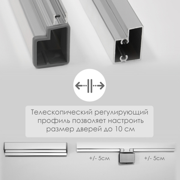 Душевая дверь WasserKRAFT Berkel 48P 130 48P30