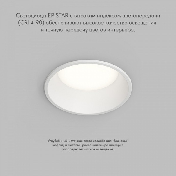 Встраиваемый светильник Denkirs TRIM DK2450-WH