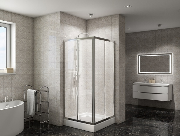 Душевой уголок BelBagno Due 80x80 DUE-A-2-80-C-Cr