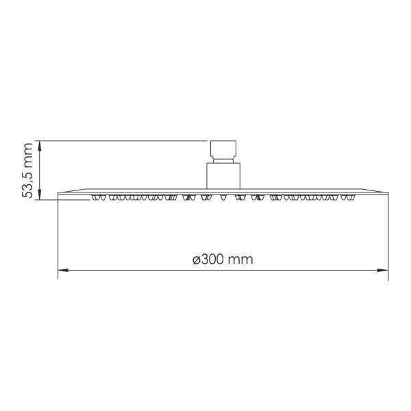 Верхний душ WasserKRAFT Asphe A330 золото