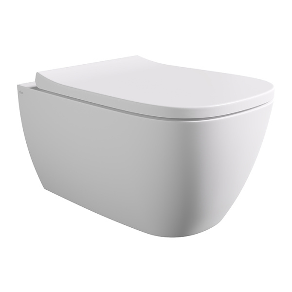 Подвесной унитаз с крышкой и сиденьем Alice Wunder 45000109SET белый матовый