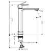 Смеситель для раковины hansgrohe Rebris S 72582000
