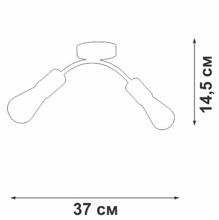Накладной светильник Vitaluce V4989 V4989-0/2PL