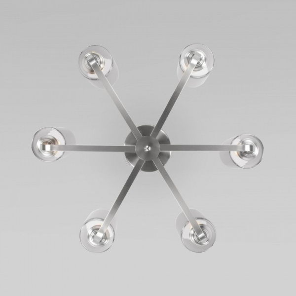 Люстра на штанге Eurosvet Defi 60138/6 сатин-никель