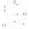 Раковина 42x43 см Omnires Garland GARLAND420BP