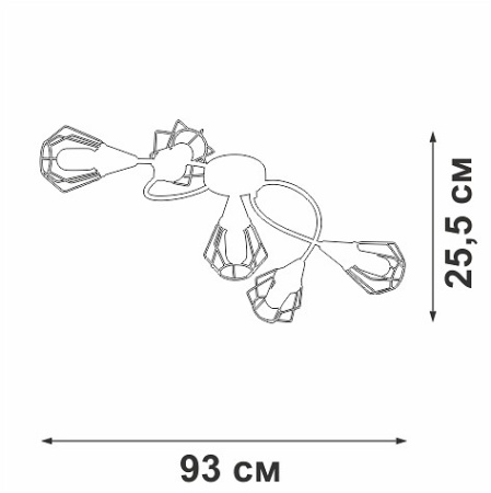 Потолочная люстра Vitaluce V3037 V3037-0/5PL