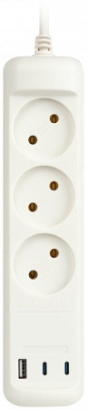 Удлинитель Эра  U-3-1,5m-USB-W