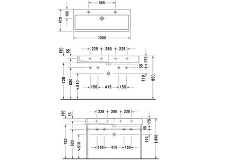 Раковина Duravit Vero 0454120024
