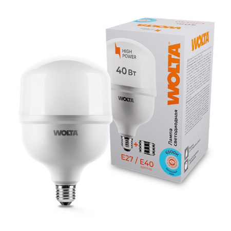 Лампа светодиодная Wolta Е27/Е40 40Вт 6500K 25WHP40E27/40